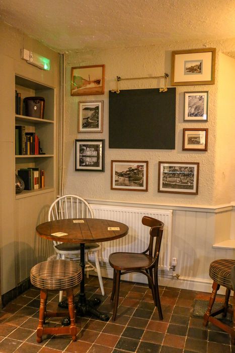 Interior table and bar at The Kings Arms